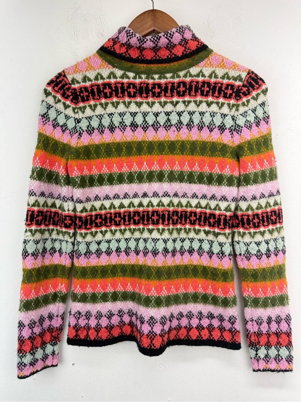 Maeve by Anthropologie size XS Women’s Multicolor Fair Isle Turtleneck Sweater - Picture 9 of 9